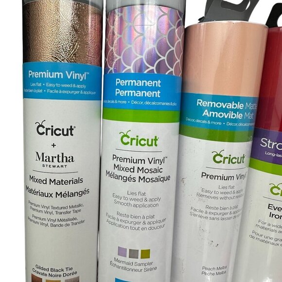 Cricut Sampler Craft Lot Vinyl Accessories HTV Cards Bundle Gift Starter Set New - Picture 2 of 11